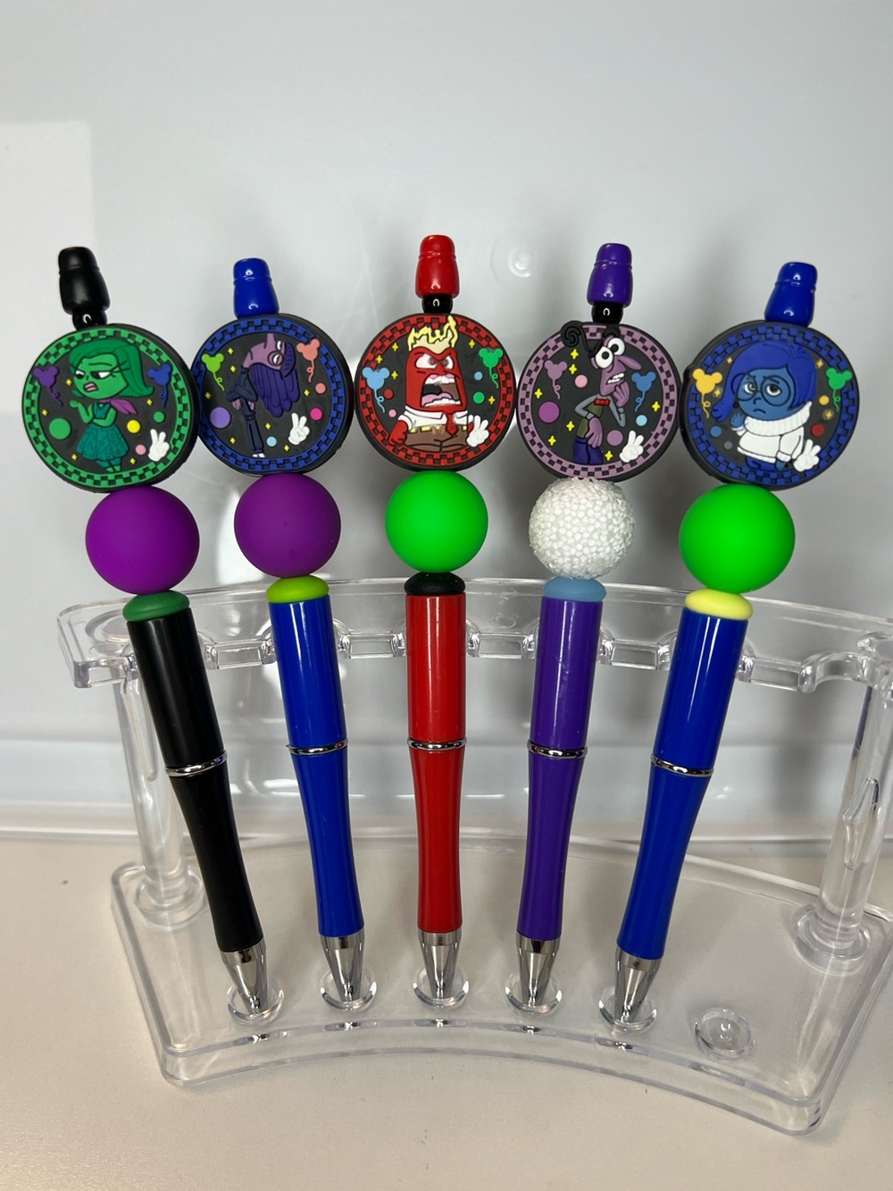 Handmade Set of 9 Inside Out Characters Pen Set